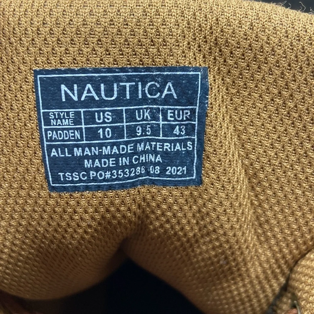 NWT Nautica Duck Brown Padden Waterproof Insulated Lace Up Vegan Boots Size 10